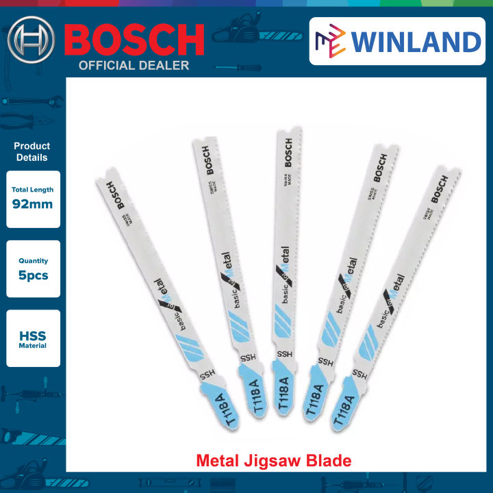 Bosch by Winland Jigsaw Blade T118A (5pcs per pack) Lazada PH