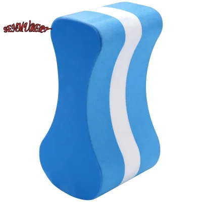 [LA1R]Foam Pull Buoy Eva Kick Legs Board Kids Adults Pool Swimming Training-Blue+White