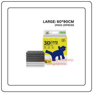 【JJ HOME】3D Bamboo Charcoal Pet Pee Pads | Unscented Deodorizing Training Pads