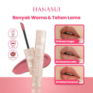 NEW! Hanasui Mattedorable Lip Cream & Boba Edition | Lipstick Lip Cream Liquid Double Moisturizing Pigmented No Transfer Cracking Long-Lasting Lipstik