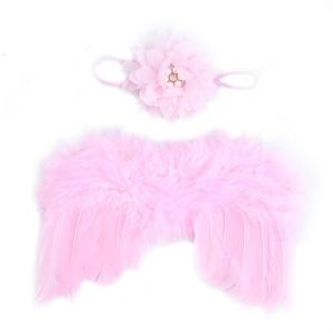 Trẻ sơ sinh đạo cụ chụp ảnh trắng cánh thiên thần bé hình ảnh đạo cụ cánh lông vũ cô gái H trẻ em bé nhiếp ảnh