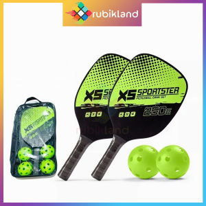 [1 Cặp] Vợt Pickleball Kèm 4 Trái Bóng Banh Túi Đựng Dành Cho Người Mới Đồ Chơi Thể Thao Pickle Ball