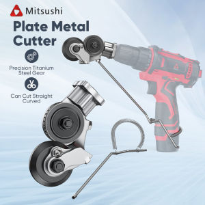Electric Drill Metal Plate Cutter Mitsushi shear cutter for drill Plate Sheet Metal Cutting Auxiliary Cutter Electric Drill shear cutter