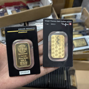 【discount store】Top Selling Switzerland Gold & Silver Non-Magnetic Bar 1oz/2.5g/5g/10g/20g/50g/100g Copper Bar Metal Crafts Gifts For Collectors