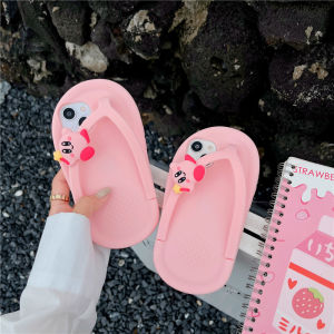 3D Flip Flops เคสโทรศัพท์ซิลิโคนสำหรับ iPhone 13 Pro Max 12 Pro Max iPhone 11 Pro Max 12 13 Mini X XR XS Max 6S 7 8 Plus เคสด้านหลังซิลิโคนนิ่มกันกระแทก