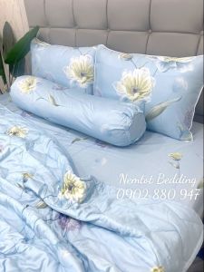 ☀️MẪU MỚI VỀ☀️ Trọn Bộ Ga Gối Tencel Than Hoạt Tính Cao Cấp Kháng Khuẩn Nằm Thoáng Mát Mềm Mịn Thấm Hút Mồ Hôi Giá Tốt _ Nemtot Bedding