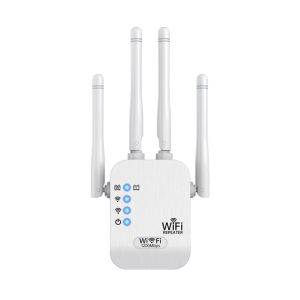 High Speed WiFi Range Extender Signal Booster Stable Connection WiFi Repeater Dual Band Antennas Home Network Enhancer