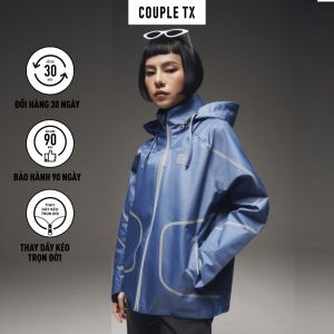 Áo Khoác Công Nghệ COUPLE TX - Nữ X-Jacket WOP 2049 Áo khoác Chống Nắng Đi Mưa Trượt Nước Tránh Gió Có Nón Form Rộng Cao Cấp với 10 tính năng nổi bật phiên bản Version 4 giới hạn WOK 2049