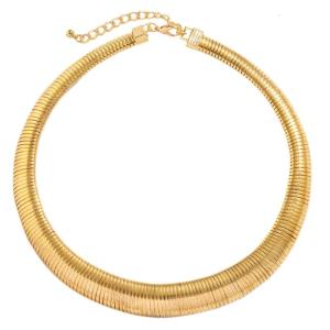 Grunge Chuỗi vòng cổ độc đáo trang sức đeo cổ Vòng cổ dày Chuỗi vòng cổ dây chuyền phóng đại vật liệu sắt cho trang phục dự tiệc hàng ngày