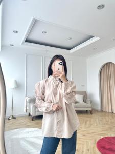 SJM KEMEJA LUXURY MEWAH KANCING PREMIUM LENGAN BALON 1876