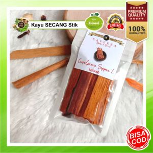 KAYU SECANG / STIK SECANG non - SERUT / SAPPANWOOD  100% ASLI REMPAH KUALITAS PREMIUM uk. SACHET