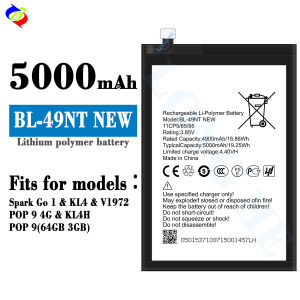 Dimi for Tecno Voice Transmission BL-49NT (New Buckle) Mobile Phone Battery Pop 9 4G/Spark Go 1/KL4
