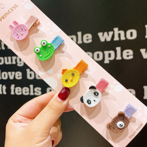 [MY Ready Stock] 5pcs Cute Kids Hair Accessories Set / Girls/Children/Kids Soft Rubber Hairpins/Hairclips