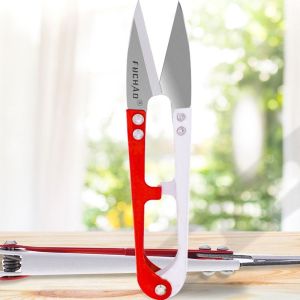 JDPOK Portable Carbon Steel Cutting Wire Fish Line  Line Cutter Gear  U-shaped Scissor Fishing Line Cutter Fishing Scissor