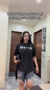 . COD UNBR Aesthetic Oversized shortsleeve Tshirt Japanese style Print Cotton Retro Vintage Graphic .c