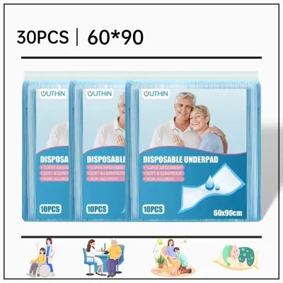 50PCS Disposable Underpad Breathable Changing Pad Infant Bed Super Absorbent Polymer Hygiene