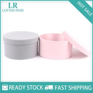 LF Wholesale✨Flash Sale ✨ 1PC Round Flannelette Flower Boxes Florist Gift Party Packaging Box Decoration