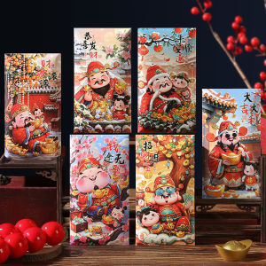 2025 New Creative Personalized Red Envelope Guochao Fuwa Cute Cartoon Spring Festival New Years Eve