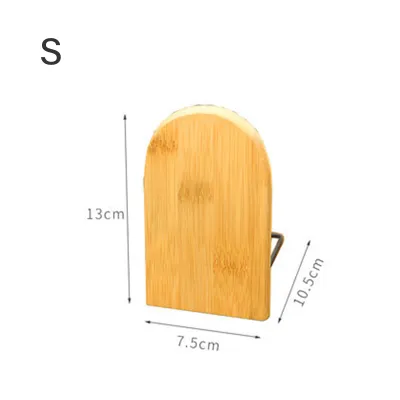 DUKEEN 1 Cặp Giá Đỡ Giá Để Tài Liệu Trái Cây Tre Tự Nhiên Cho Gia Đình Văn Phòng Giá Đỡ Chặn Sách Giá Sách