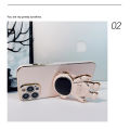 Hongtinga case suitable for IQOO Z9 Z9x T1X T1 Pro 5g 2022 vivo Y21a Y21s Y21 Y21t 2021 Y33s Y33t, with astronaut folding stand, stylish luxury chrome plated soft plastic TPU phone square camera case, anti rubber protection. 