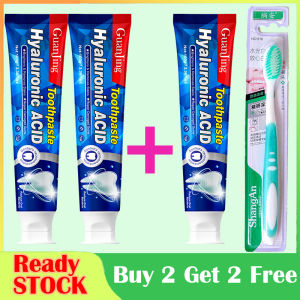 Whitening Toothpaste Dengan Hyaluronic Acid - Deep Cleaning & Stain Removal Untuk Putihkan Gigi Perlindungan Rongga & Enamel Safe Nafas Segar Tahan Lama - 美白牙膏
