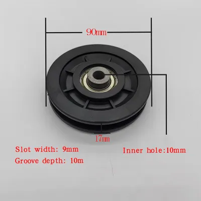 Roda Katrol Bearing 90mm Roda Pulley Home Gym Bahan Nilon Untuk Kabel Gym / Fitness
