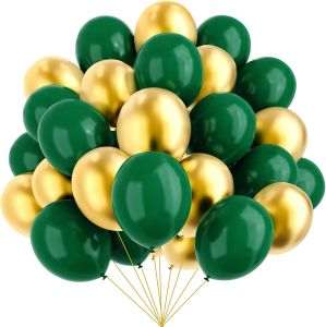 PT129 DEEP GREEN & GOLD Balloons DIY Arch Garland Kit – Perfect for Wedding & Birthday Party Decor