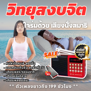 แถมฟรี แฟลชไดร์ฟ🔥 วิทยุดนตรี บำบัด สงบจิต นั่งสมาธิ  ลดการนอนไม่หลับ ลดวิตกกังวล ผ่อนคลาย วิทยุผ่อนคลาย สมอง ฝึกสมาธิ