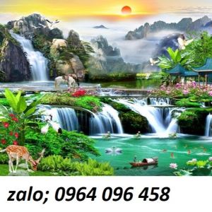 Tranh gạch 3d phong cảnh sơn thủy hữu tình - CV442