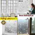 STIKER STICKER KACA Lebar 90 cm PREMIUM SUNBLAST SANBLAST KC PINTU KAMAR MANDI JENDELA RUMAH 3D HOLOGRAM WALLPAPER SUN BLAST SAN BLAST FILM KOTAK MINIMALIS BAMBU BUNGA MOZAIK BATA BATU SERPIHAN KACA KC 1 2 3 4 5 6 7 8 9. 