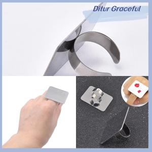 Ditur Palette Adjustable Ring for Nail Art Foundation Mixing Makeup Stainless Steel
