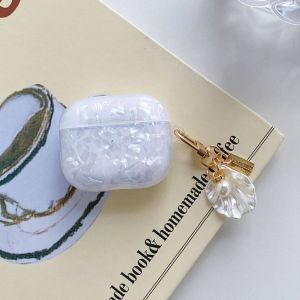 Airpods 2 Case Cute Pearl Shell Pattern Airpods 3rd Generation Case protective Shell for AirPods Pro2 Gen2 3rd Gen Case Flower with Ring