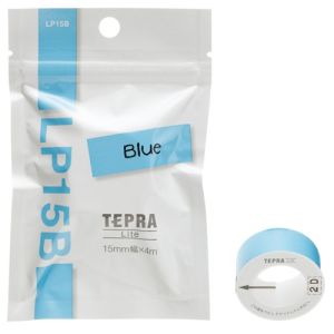 KING JIM TEPRA LITE 15mm Tape - Compatible with LR5E/LR20E/LR30GS Printers Made in Japan
