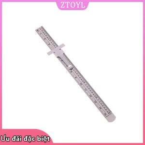 🎀ZTOYL✨ 1 2PCS 6 inch thép không gỉ chính xác Cai Trị trượt Túi cai trị với inch 1 32 mm Metric tốt nghiệp Độ chính xác cao