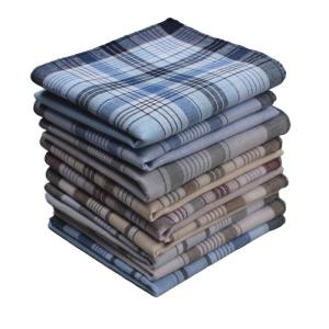 Cổ Điển túi cổ điển Hình Vuông Bông Khăn Tay Kẻ Sọc Sọc Hankies Túi Vuông Hanky Cho Trẻ Em Người Lớn Hàng Ngày