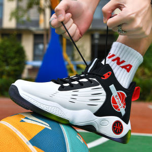 JYE.Mens Basketball Shoes Sports Student Sneakers Wear-resistant High Top Teen Trend Casual(Standard SIze)#MXG1005