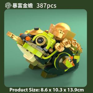 Jaki 5130 5131 5132 China Mythical Beast Lucky Lion Dance Koi QiLin Fortune Chinese New Year Decoration Building Block Brick *Ready Stock*