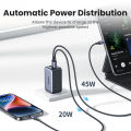 UGREEN 65W GaN 3-Port Type C Android Charger Adapter Fast PD Charger for SAMSUNG S25 Ultra S24 Ultra S23 S22 ultra xiaomi 12T iPhone 16 15 pro max 14 pro max13 pro 12 pro max Samsung Tab S7 Lenovo ASUS Laptop Fast Charger. 