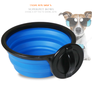 Chén gắn chuồng lồng vận chuyển cho Chó Mèo xếp gọn tiện lợi - Love Pets Shop