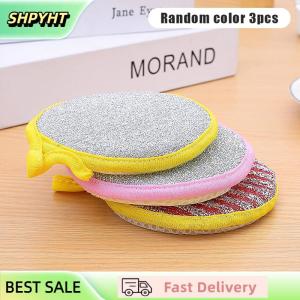 SHPYHT 3 10 PCS Double Sided Dishwashing Sponge Dish Washing Brush Pan Pot Dish Wash Sponges Household Cleaning Reusable Kitchen Tool