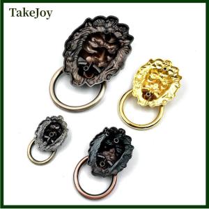 TakeJoy Knobs and Pulls New Antique Bronze Lion Head Pulls for Dresser Drawer Cabinet Door Handles Knobs Door Knocker
