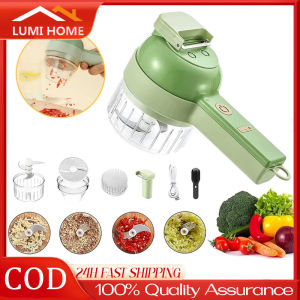 4 in 1 Portable Electric Vegetable Cutter Set Multifunctional Handheld Food Processor