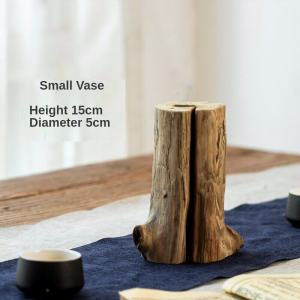 จีน Retro Zen ห้องนั่งเล่นไม้ดอกไม้แห้งแจกันเครื่องประดับ Tea Room ตารางดอกไม้ดอกไม้ขนาดเล็กเครื่องครัวตกแต่งเครื่องประดับ