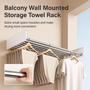Hidden wall storage rack Kitchen Bathroom Wall Mounted Storage Shelf Space Saving Wall Mounted Aluminum Alloy Holder