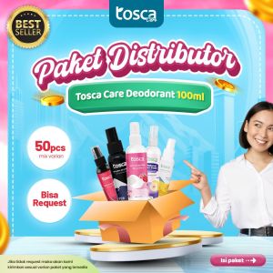 Paket Hemat Distributor 50pcs TOSCA Deodorant Tawas Spray All Varian Series 100mL