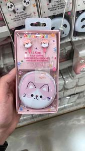MINISO In-Ear Earphone Silikon Kabel Awet Tahan Lama Headset Universal / Animal Faces Collection 3.5mm In-Ear Earphone Model BTH-D01