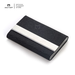 Personalized Name Business Silk Card Box Customized Engraving PU Leather Card Holder with Gift Box