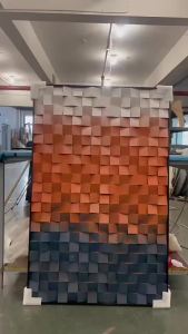 Sacesr 3D Wooden Block Decoration Painting Abstraction Art Hanging Painting Interior Background Wall Decor Paintings Home Ornament J6H9P