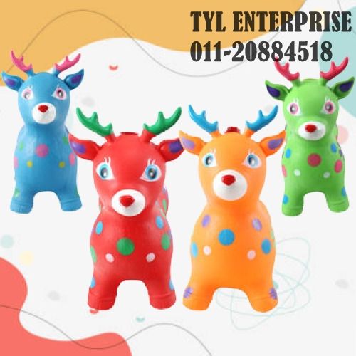Jumping Inflatable Toy Rubber Deer With Sound / Kancil Getah Mainan ...