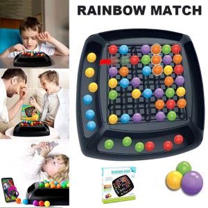 Mainan Edukasi Anak Rainbow Ball Match Board Game Intelligent Brain Game Gift Toys